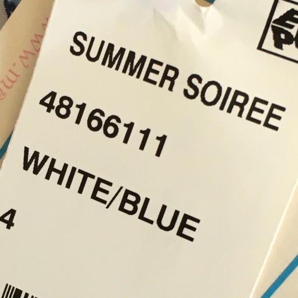 Marmellata Little Girl Floral Blue/White Dress size 4. - Picture 6 of 9